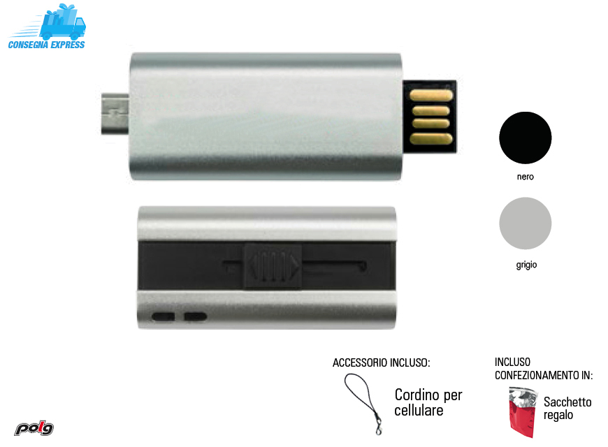 USB TECNO DOPPIO CONNETTORE